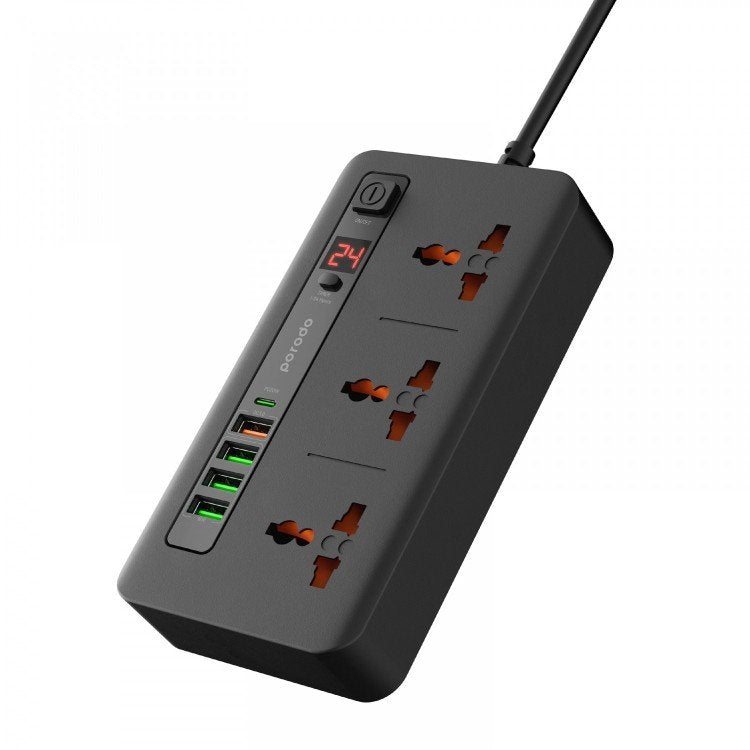 Porodo Multi-Port Power HUB 4 USB-A/USB-C Ultimate Home & Office Kit 2M Porodo Multi-Port Power HUB 4 USB-A/USB-C Ultimate Home & Office Kit 2M